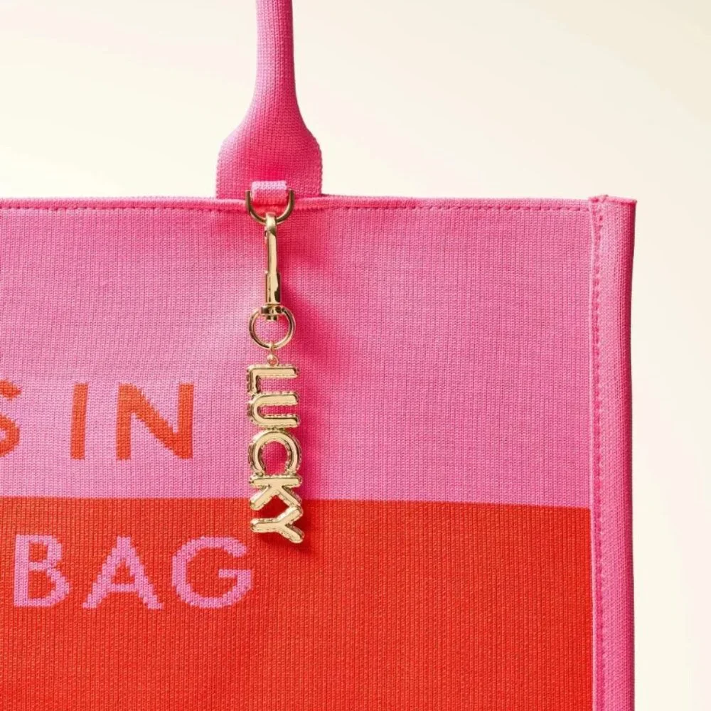 NWT Lucky Bag Charm Keychain - kate spade new york x Target Gold